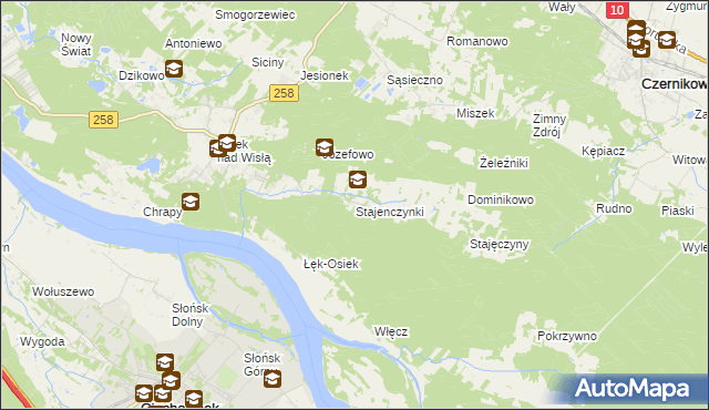 mapa Stajenczynki, Stajenczynki na mapie Targeo