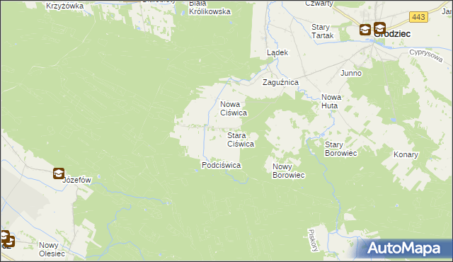 mapa Stara Ciświca, Stara Ciświca na mapie Targeo