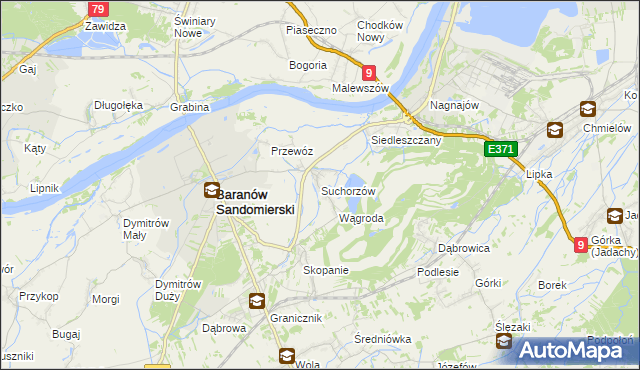 mapa Suchorzów, Suchorzów na mapie Targeo