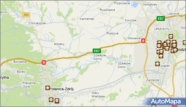 mapa Szalejów Górny, Szalejów Górny na mapie Targeo