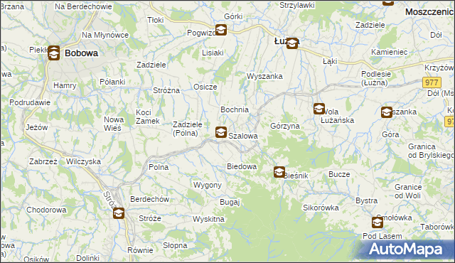 mapa Szalowa, Szalowa na mapie Targeo