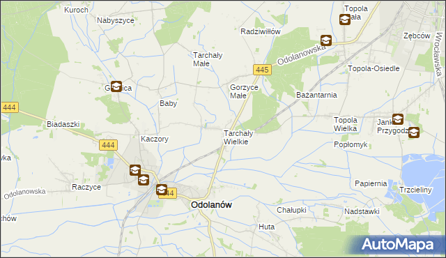 mapa Tarchały Wielkie, Tarchały Wielkie na mapie Targeo