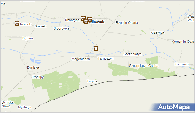 mapa Tarnoszyn, Tarnoszyn na mapie Targeo