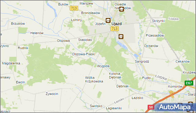 mapa Teklów, Teklów na mapie Targeo