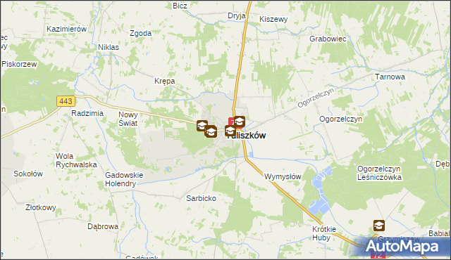 mapa Tuliszków, Tuliszków na mapie Targeo