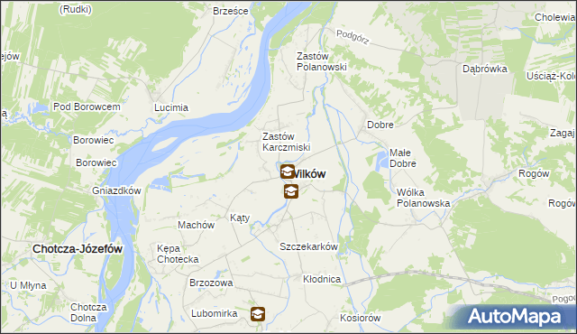 mapa Wilków powiat opolski, Wilków powiat opolski na mapie Targeo