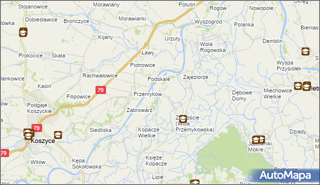 mapa Wola Przemykowska, Wola Przemykowska na mapie Targeo