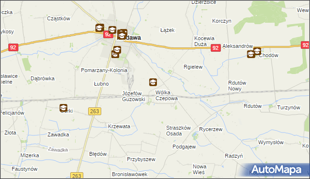 mapa Wólka Czepowa, Wólka Czepowa na mapie Targeo