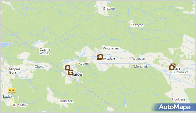 mapa Zagwiździe, Zagwiździe na mapie Targeo