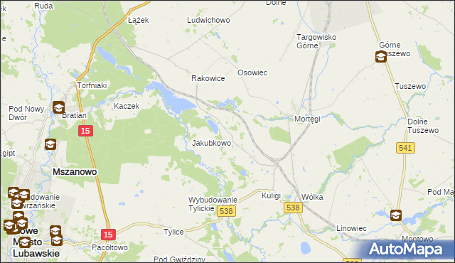mapa Zajączkowo gmina Grodziczno, Zajączkowo gmina Grodziczno na mapie Targeo