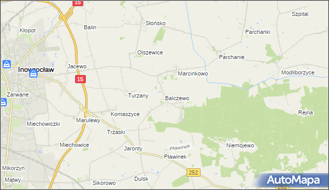 mapa Balczewo, Balczewo na mapie Targeo