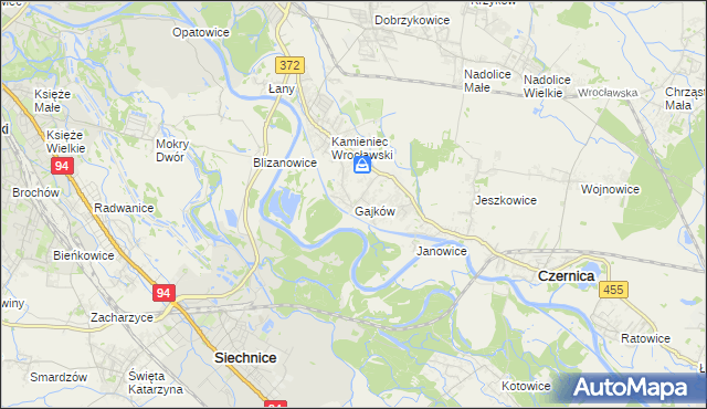 mapa Gajków, Gajków na mapie Targeo