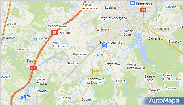 mapa Gołków, Gołków na mapie Targeo