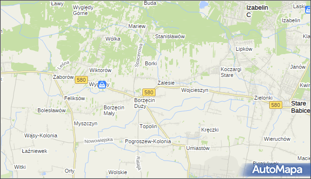 mapa Wierzbin, Wierzbin na mapie Targeo