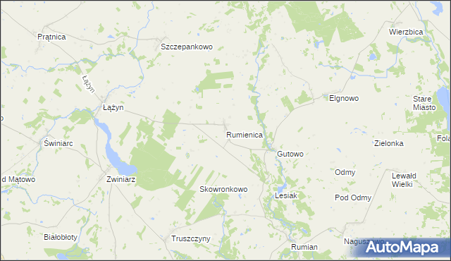 mapa Rumienica, Rumienica na mapie Targeo