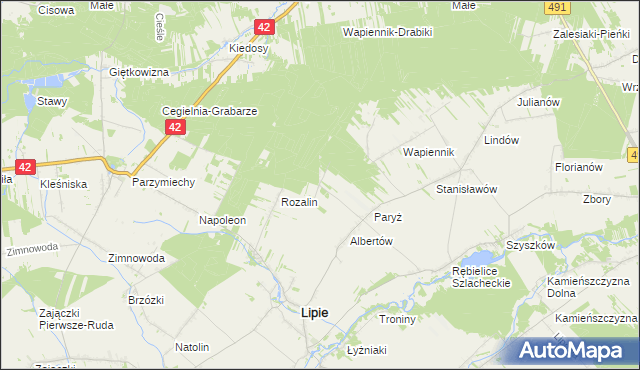 mapa Chałków, Chałków na mapie Targeo