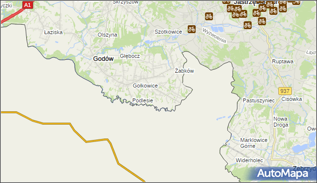 mapa Skrbeńsko, Skrbeńsko na mapie Targeo