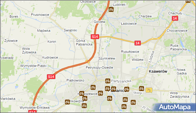 mapa Szynkielew, Szynkielew na mapie Targeo