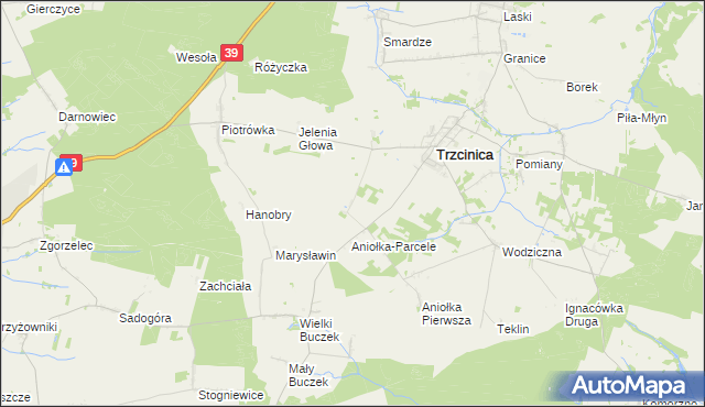 mapa Aniołka Druga, Aniołka Druga na mapie Targeo