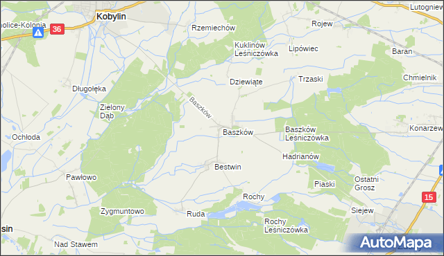 mapa Baszków, Baszków na mapie Targeo