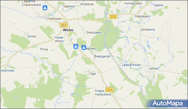 mapa Białogarda, Białogarda na mapie Targeo