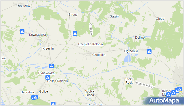 mapa Czepielin, Czepielin na mapie Targeo