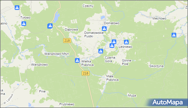 mapa Domatówko, Domatówko na mapie Targeo