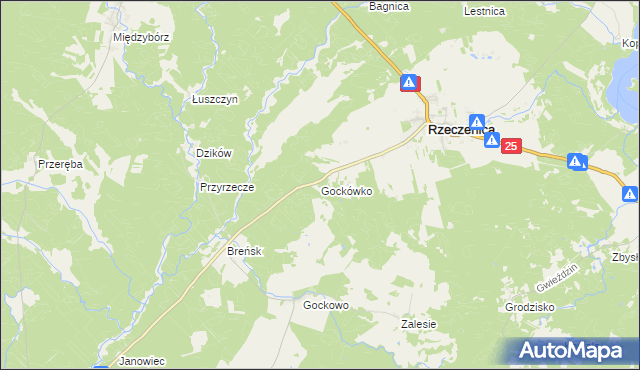 mapa Gockówko, Gockówko na mapie Targeo