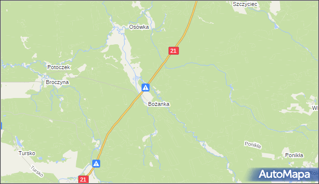 mapa Grądki Dolne, Grądki Dolne na mapie Targeo