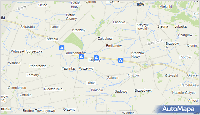 mapa Karłowo gmina Iłów, Karłowo gmina Iłów na mapie Targeo