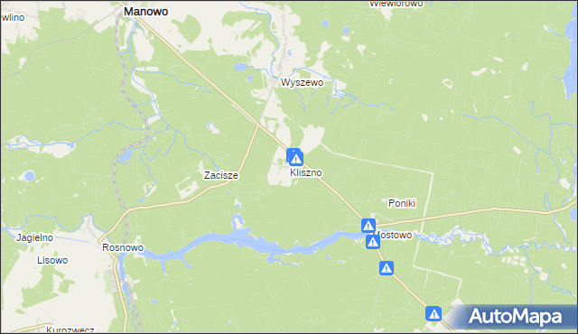 mapa Kliszno, Kliszno na mapie Targeo