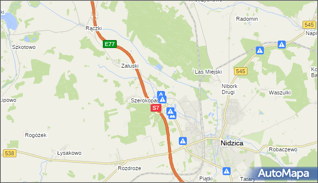 mapa Litwinki gmina Nidzica, Litwinki gmina Nidzica na mapie Targeo