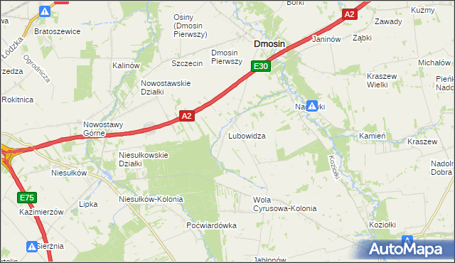 mapa Lubowidza, Lubowidza na mapie Targeo