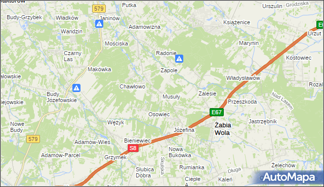 mapa Musuły, Musuły na mapie Targeo