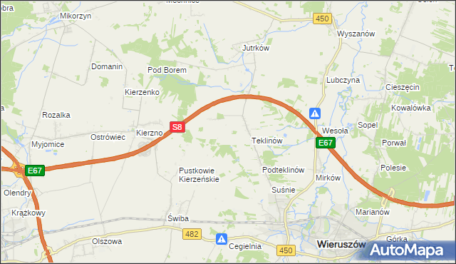 mapa Nawrotów, Nawrotów na mapie Targeo