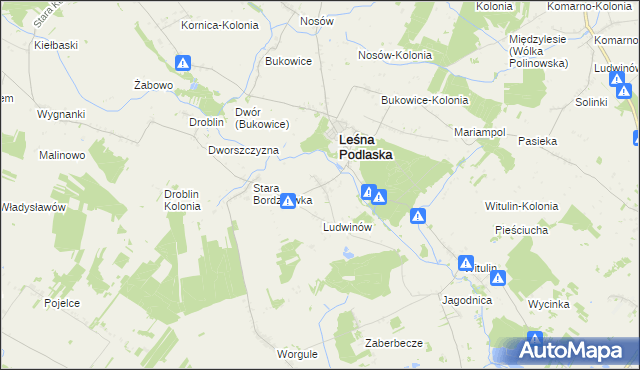 mapa Nowa Bordziłówka, Nowa Bordziłówka na mapie Targeo