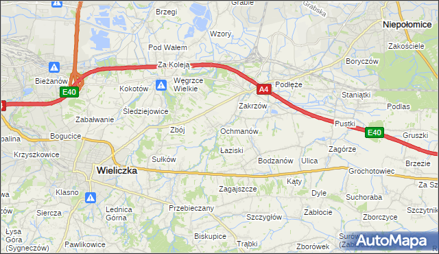 mapa Ochmanów, Ochmanów na mapie Targeo