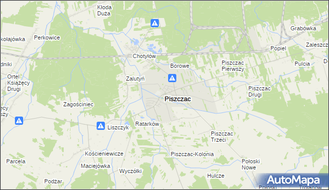 mapa Piszczac, Piszczac na mapie Targeo