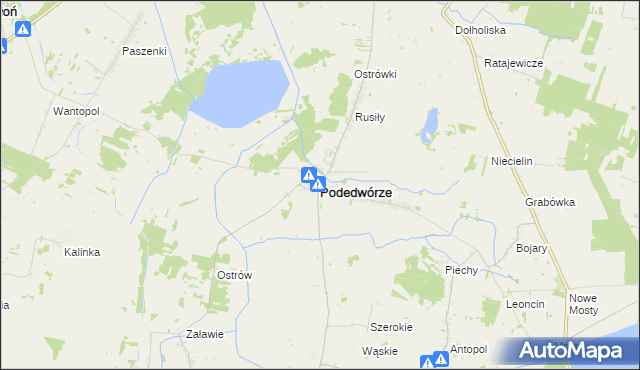 mapa Podedwórze, Podedwórze na mapie Targeo