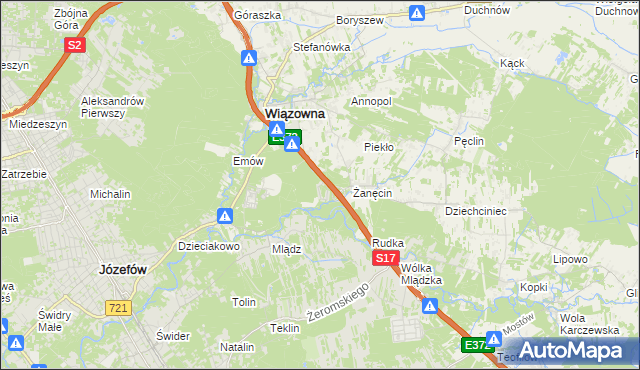 mapa Radiówek, Radiówek na mapie Targeo