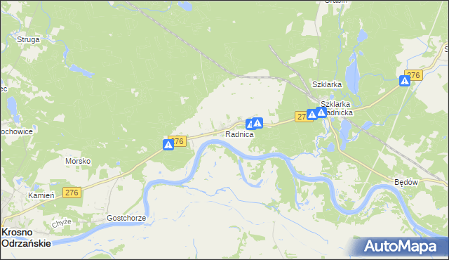 mapa Radnica, Radnica na mapie Targeo