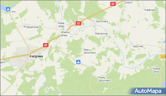 mapa Stary Jaromierz, Stary Jaromierz na mapie Targeo