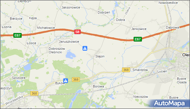 mapa Stępin, Stępin na mapie Targeo