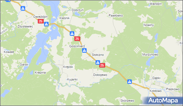 mapa Stołczno, Stołczno na mapie Targeo