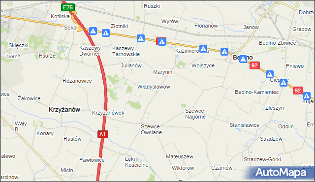 mapa Szewce-Walentyna, Szewce-Walentyna na mapie Targeo