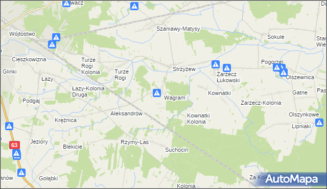 mapa Wagram, Wagram na mapie Targeo