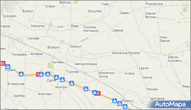 mapa Wiskienica Dolna, Wiskienica Dolna na mapie Targeo