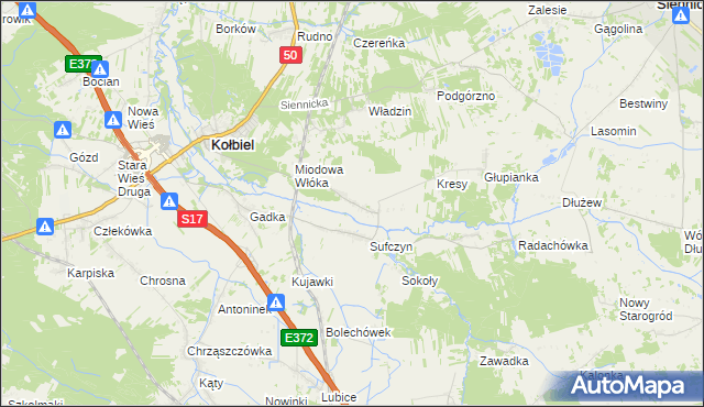 mapa Wola Sufczyńska, Wola Sufczyńska na mapie Targeo