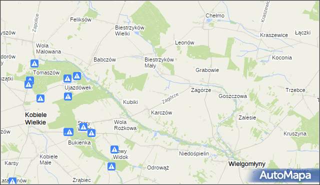 mapa Wólka Bankowa, Wólka Bankowa na mapie Targeo