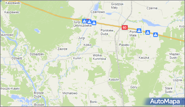 mapa Wólka Kunińska, Wólka Kunińska na mapie Targeo